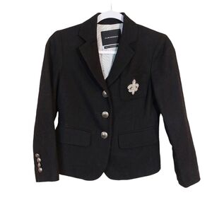 Club Monaco Black Blazer with Silver Accents